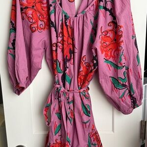 Ro’s Garden Floral Pink and Red Dress